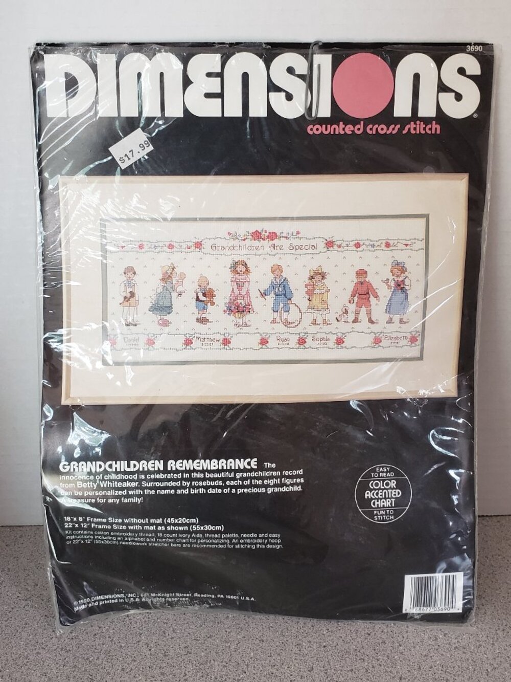 Needle point kit Grandchildren Remembrance